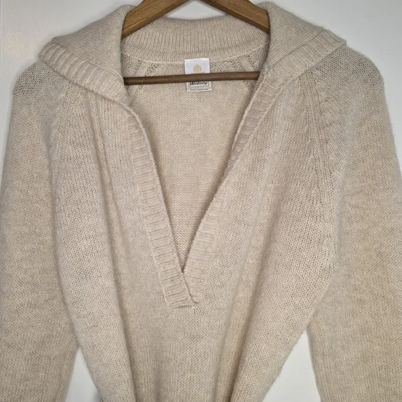 Vintage Wolsey Made in Scotland Pure New Wool Sweater – Size UK14 - Natural - Picture 2 of 6